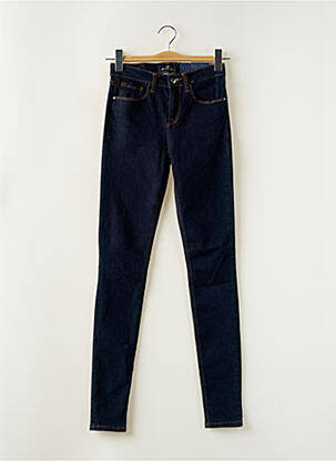 Jeans skinny tissage brut taille haute bleu LTB femme