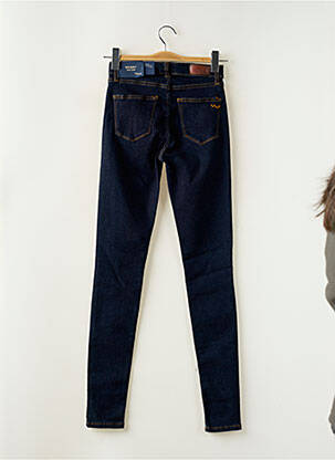 Jeans skinny tissage brut taille haute bleu LTB femme