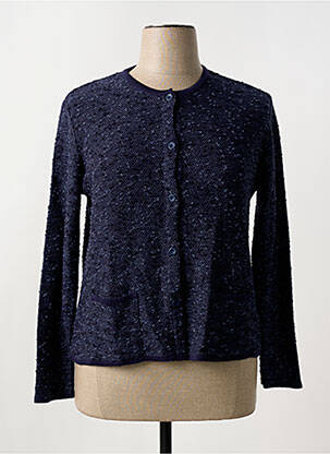 Gilet manches longues bleu I.ODENA pour femme