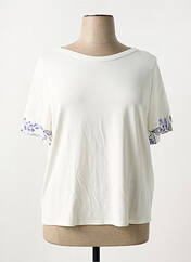 T-shirt beige FRANK WALDER pour femme seconde vue