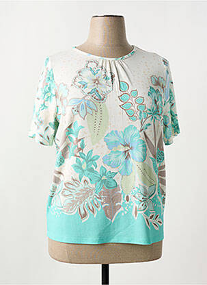 T-shirt bleu FRANK WALDER pour femme