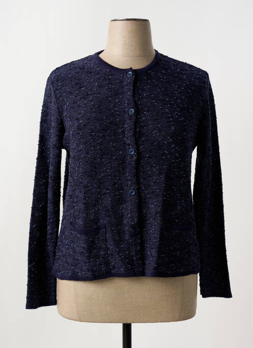 Gilet manches longues bleu I.ODENA pour femme