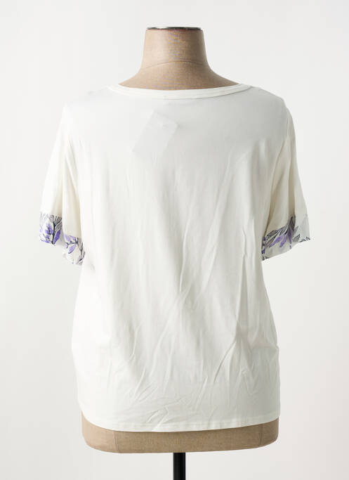 T-shirt beige FRANK WALDER pour femme