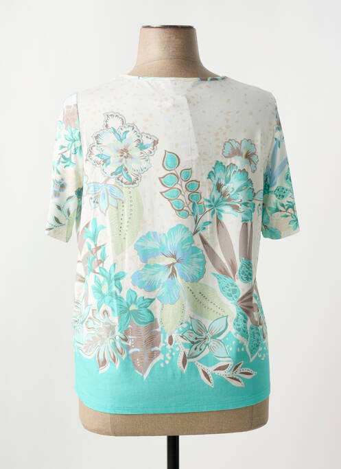 T-shirt bleu FRANK WALDER pour femme