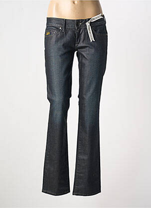 Jeans coupe droite stretch taille basse bleu G STAR femme
