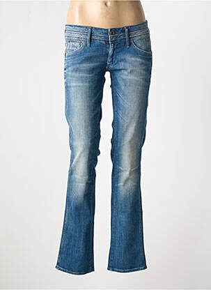 Jeans coupe droite stretch taille basse bleu G STAR femme