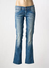 Jeans coupe droite stretch taille basse bleu G STAR femme