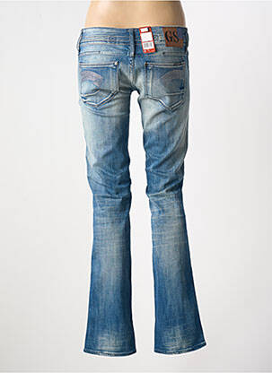 Jeans coupe droite stretch taille basse bleu G STAR femme