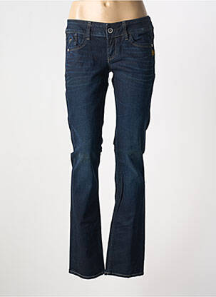 Jeans coupe droite stretch taille basse bleu G STAR femme