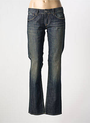 Jeans coupe droite stretch taille normale bleu G STAR femme