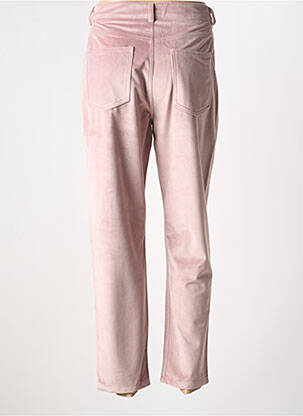 Pantalon slim taille haute taille haute rose IMPREVU femme