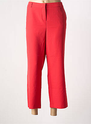Pantalon 7/8 taille haute taille haute rouge FRANK WALDER femme