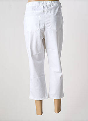 Pantacourt stretch taille normale blanc GUY DUBOUIS femme