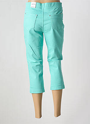 Pantacourt stretch taille normale bleu ANNA MONTANA femme