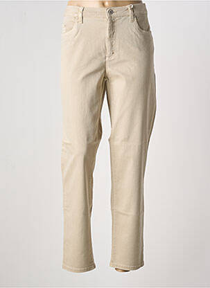 Jeans skinny beige ANNA MONTANA pour femme