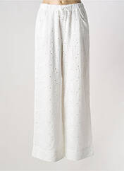 Pantalon large blanc ESQUALO pour femme seconde vue