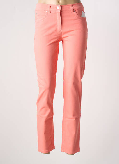 Jeans coupe slim orange ANNA MONTANA pour femme