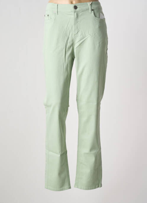 Jeans coupe slim vert ANNA MONTANA pour femme