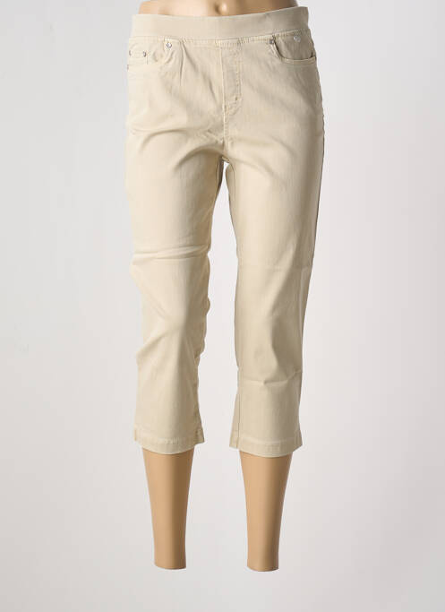 Pantacourt beige ANNA MONTANA pour femme