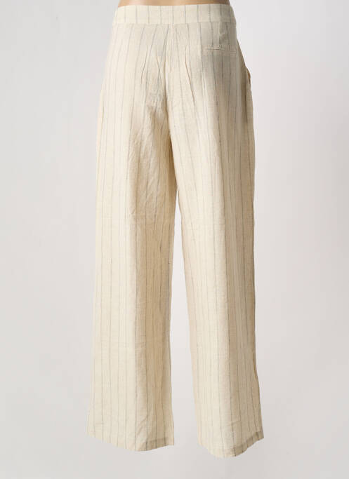 Pantalon large beige MD'M pour femme