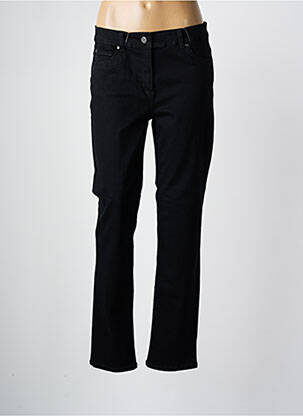 Jeans coupe slim stretch taille normale noir ANNA MONTANA femme