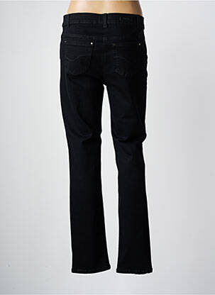 Jeans coupe slim stretch taille normale noir ANNA MONTANA femme