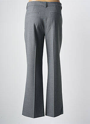 Pantalon large fermeture zippée sous rabat boutonné taille normale gris ANNA MONTANA femme