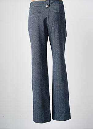 Pantalon droit stretch taille normale bleu EVA KAYAN femme