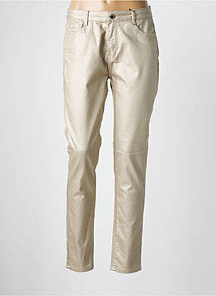 Pantalon slim stretch taille normale or EVA KAYAN femme