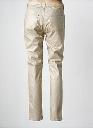 Pantalon slim stretch taille normale or EVA KAYAN femme