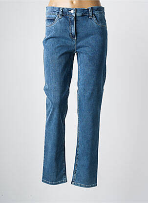 Jeans coupe slim stretch taille normale bleu ANNA MONTANA femme