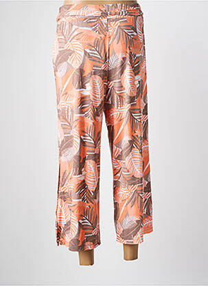Pantalon 7/8 stretch taille normale orange MARBLE femme