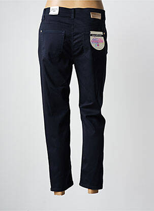 Pantalon 7/8 stretch taille normale bleu ANNA MONTANA femme