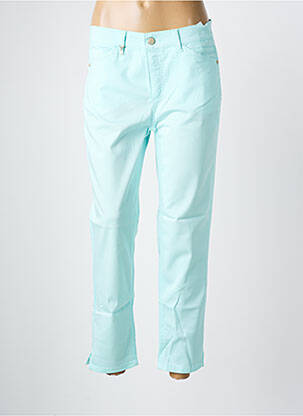 Pantalon 7/8 stretch taille normale bleu clair ANNA MONTANA femme