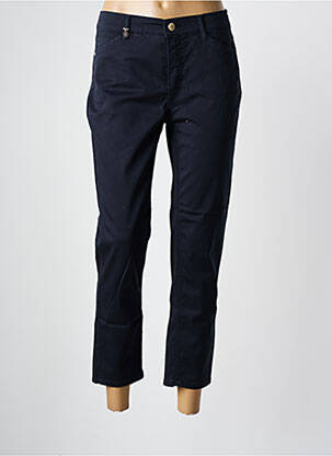 Pantalon 7/8 stretch taille normale bleu ANNA MONTANA femme