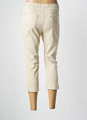 Pantacourt stretch taille normale beige ANNA MONTANA femme