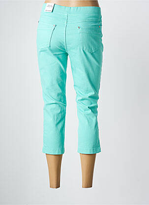 Pantacourt stretch taille normale bleu ANNA MONTANA femme
