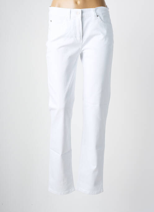 Jeans coupe droite stretch taille normale blanc ANNA MONTANA femme