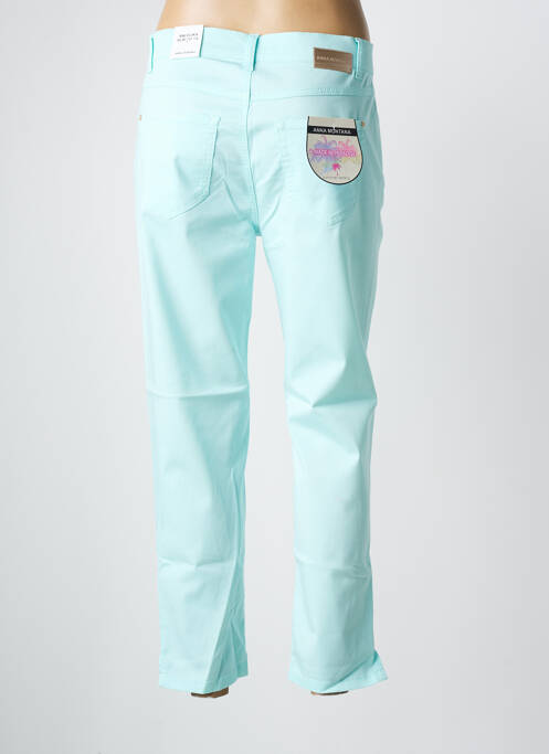 Pantalon 7/8 bleu clair ANNA MONTANA pour femme