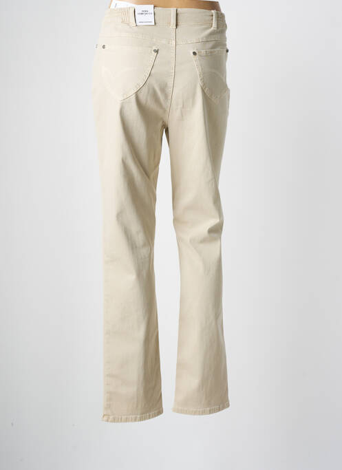 Pantalon droit beige ANNA MONTANA pour femme