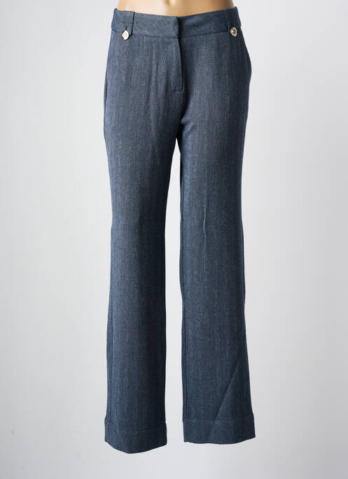 Pantalon droit bleu EVA KAYAN pour femme