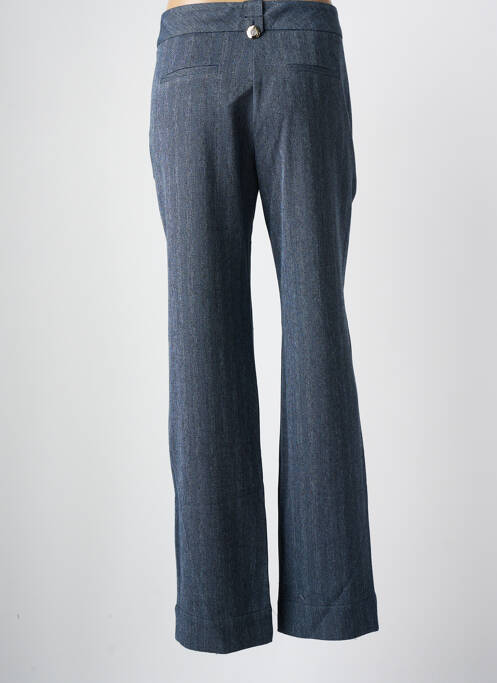 Pantalon droit bleu EVA KAYAN pour femme