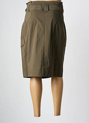 Jupe mi-longue coupe droite vert EVA KAYAN femme