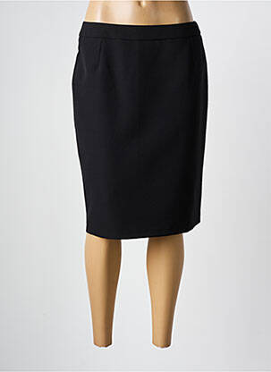 Jupe mi-longue coupe droite noir BARBARA LEBEK femme