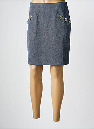Jupe courte poches bleu EVA KAYAN femme