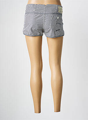 Short fermeture zippée sous rabat boutonné bleu G STAR femme