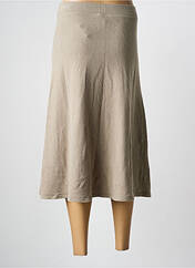 Jupe mi-longue beige PENN & INK N.Y pour femme seconde vue