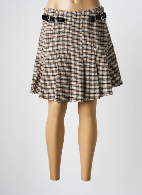 Jupe courte beige MD'M pour femme