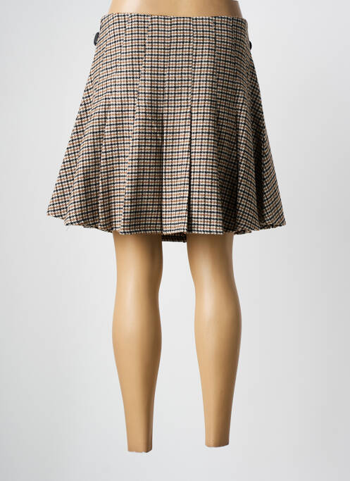 Jupe courte beige MD'M pour femme