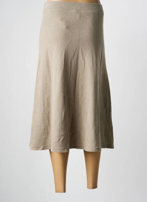 Jupe mi-longue beige PENN & INK N.Y pour femme